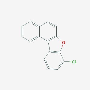 Molecular structure of 8-Chloro-benzobnaphtho1,2-dfuran