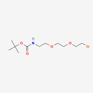 Molecular structure of tert-Butyl (2-(2-(2-bromoethoxy)ethoxy)ethyl)carbamate