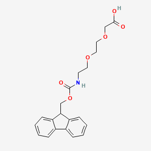 Molecular structure of [2-[2-(Fmoc-amino)ethoxy]ethoxy]acetic acid