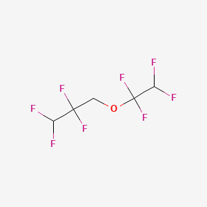 Molecular structure of 1,1,2,2-Tetrafluoroethyl-2,2,3,3-tetrafluoropropylether