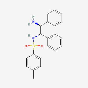 Molecular structure of (1S,2S)-(+)-N-(4-Toluenesulfonyl)-1,2-diphenylethylenediamine