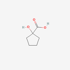 Molecular structure of 1-Hydroxycyclopentanecarboxylic acid