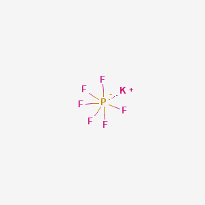 Molecular structure of Potassium hexafluorophosphate