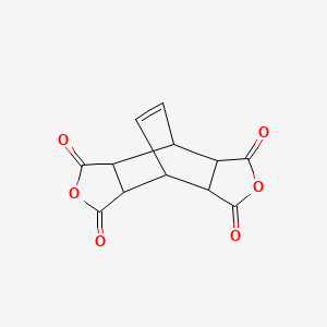 Molecular structure of Bicyclo2.2.2oct-7-ene-2,3,5,6-tetracarboxylic acid dianhydride