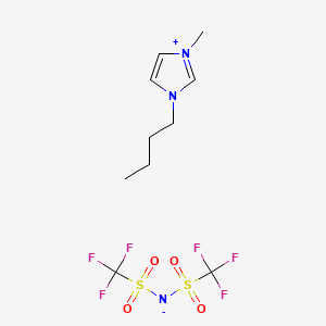 Molecular structure of 1-Butyl-3-methylimidazolium bis[(trifluoromethyl)sulfonyl]imide
