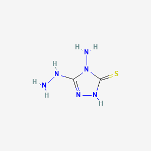Molecular structure of 4-Amino-3-hydrazino-1,2,4-triazol-5-thiol