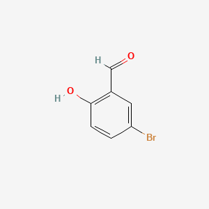 Molecular structure of 5-Bromosalicylaldehyde