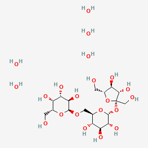 Molecular structure of D(+)-Raffinose pentahydrate