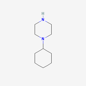 Molecular structure of 1-Cyclohexylpiperazine
