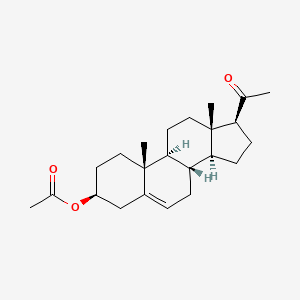 Molecular structure of Pregnenolone acetate