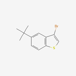 Molecular structure of 3-Bromo-5-(tert-butyl)benzobthiophene