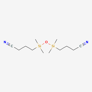 Molecular structure of 1,3-Bis(3-cyanopropyl)tetramethyldisiloxane