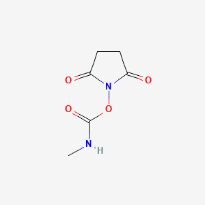 Molecular structure of N-Succinimidyl-N-methylcarbamate