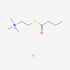 Molecular structure of Butyrylthiocholine Iodide