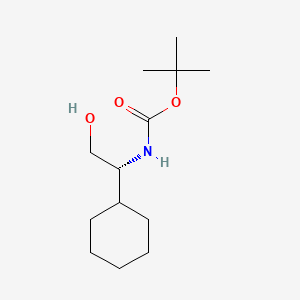 Molecular structure of N-Boc-D-cyclohexylglycinol