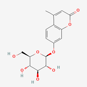 Molecular structure of 4-Methylumbelliferyl-beta-D-glucopyranoside
