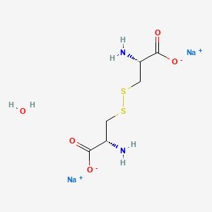 Molecular structure of L-Cystine disodium salt monohydrate