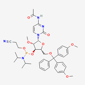 Molecular structure of 5-O-DMT-2-O-Me-rC(N-Ac)-3-CEDPA