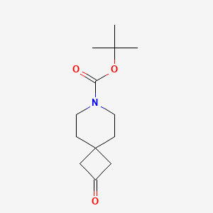 Molecular structure of tert-butyl 2-oxo-7-azaspiro3.5nonane-7-carboxylate