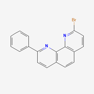 Molecular structure of 2-Bromo-9-phenyl-1,10-phenanthroline
