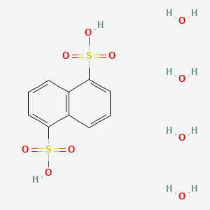 Molecular structure of 1,5-Naphthalenedisulfonic acid tetrahydrate