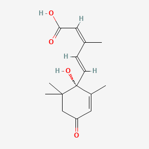 Molecular structure of (+)-Abscisic acid