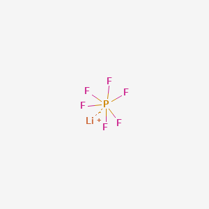 Molecular structure of Lithium hexafluorophosphate