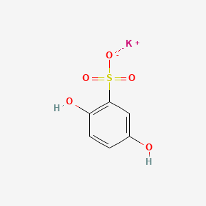 Molecular structure of Potassium 2,5-dihydroxybenzenesulfonate