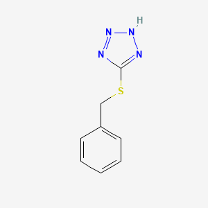Molecular structure of 5-Benzylthio-1H-tetrazole