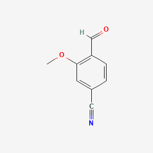 Molecular structure of 4-Cyano-2-methoxybenzaldehyde