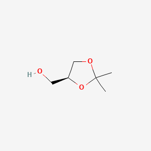 Molecular structure of (S)-(+)-2,2-Dimethyl-1,3-dioxolane-4-methanol