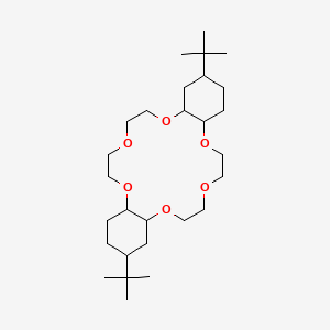 Molecular structure of 4′,4”(5”)-Di-tert-butyldicyclohexano-18-crown-6