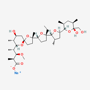 Molecular structure of Monensin sodium salt