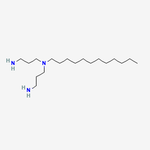 Molecular structure of N,N-Bis(3-aminopropyl)dodecylamine
