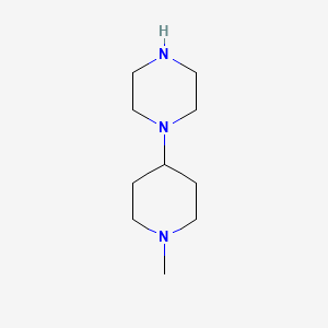 Molecular structure of 1-(1-Methyl-4-piperidinyl)piperazine