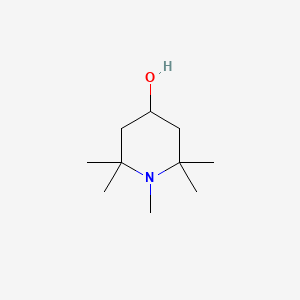 Molecular structure of 1,2,2,6,6-Pentamethyl-4-piperidinol