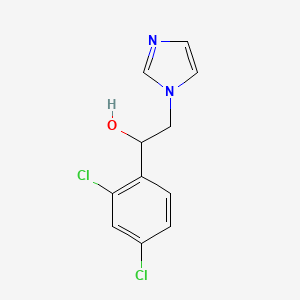 Molecular structure of alpha-(2,4-Dichlorophenyl)-1H-imidazole-1-ethanol
