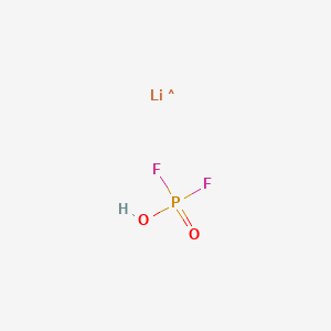 Molecular structure of Lithium Difluorophosphate (LiPOâFâ)