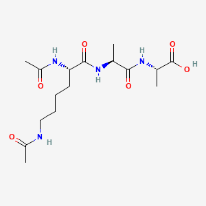 Molecular structure of N(alpha), N-(epsilon)-diacetyl-lysyl-alanyl-alanine