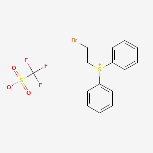 Molecular structure of (2-BroMoethyl)diphenylsulfoniuM TrifluoroMethanesulfonate