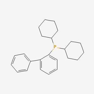 Molecular structure of 2-(Dicyclohexylphosphino)biphenyl