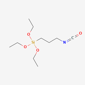 Molecular structure of 3-Isocyanatopropyltriethoxysilane
