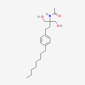 Molecular structure of N-(1-hydroxy-2-(hydroxymethyl)-4-(4-octylphenyl)butan-2-yl)acetamide