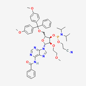 Molecular structure of 2′-O-MOE-N6-Benzoyl-Adenosine Phosphoramidite