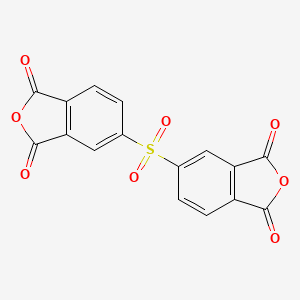 Molecular structure of 3,3,4,4-Diphenylsulfonetetracarboxylic dianhydride