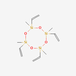Molecular structure of 2,4,6,8-Tetravinyl-2,4,6,8-tetramethylcyclotetrasiloxane