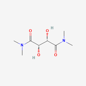 Molecular structure of N,N,N,N-Tetramethyl-L-tartramide
