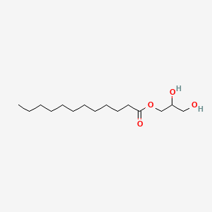 Molecular structure of Glyceryl monolaurate
