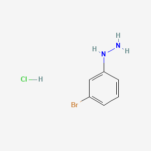 Molecular structure of 3-Bromophenylhydrazine hydrochloride