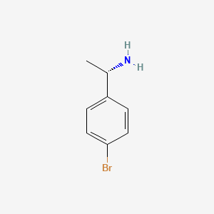 Molecular structure of (S)-(-)-4-Bromo-alpha-phenylethylamine